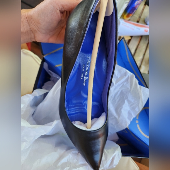 Antonia Saint Victoria High Heel 3.5" Standard B Fit Black Leather  7 NWT - Picture 5 of 11